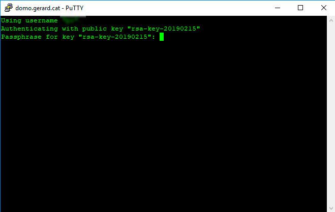 Login SSH en Raspbian